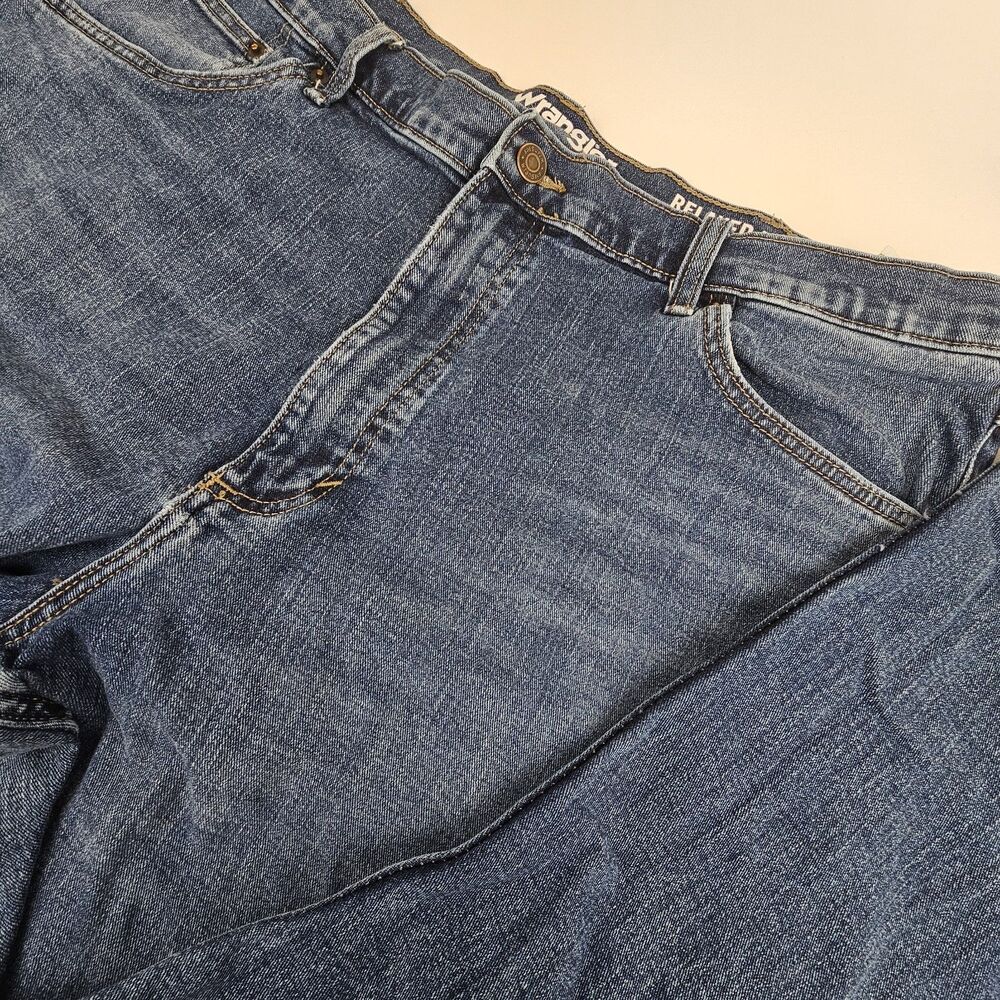 Wrangler Men's Relaxed Boot Jeans 40x32 Blue Stretch Denim Bootcut 112326136